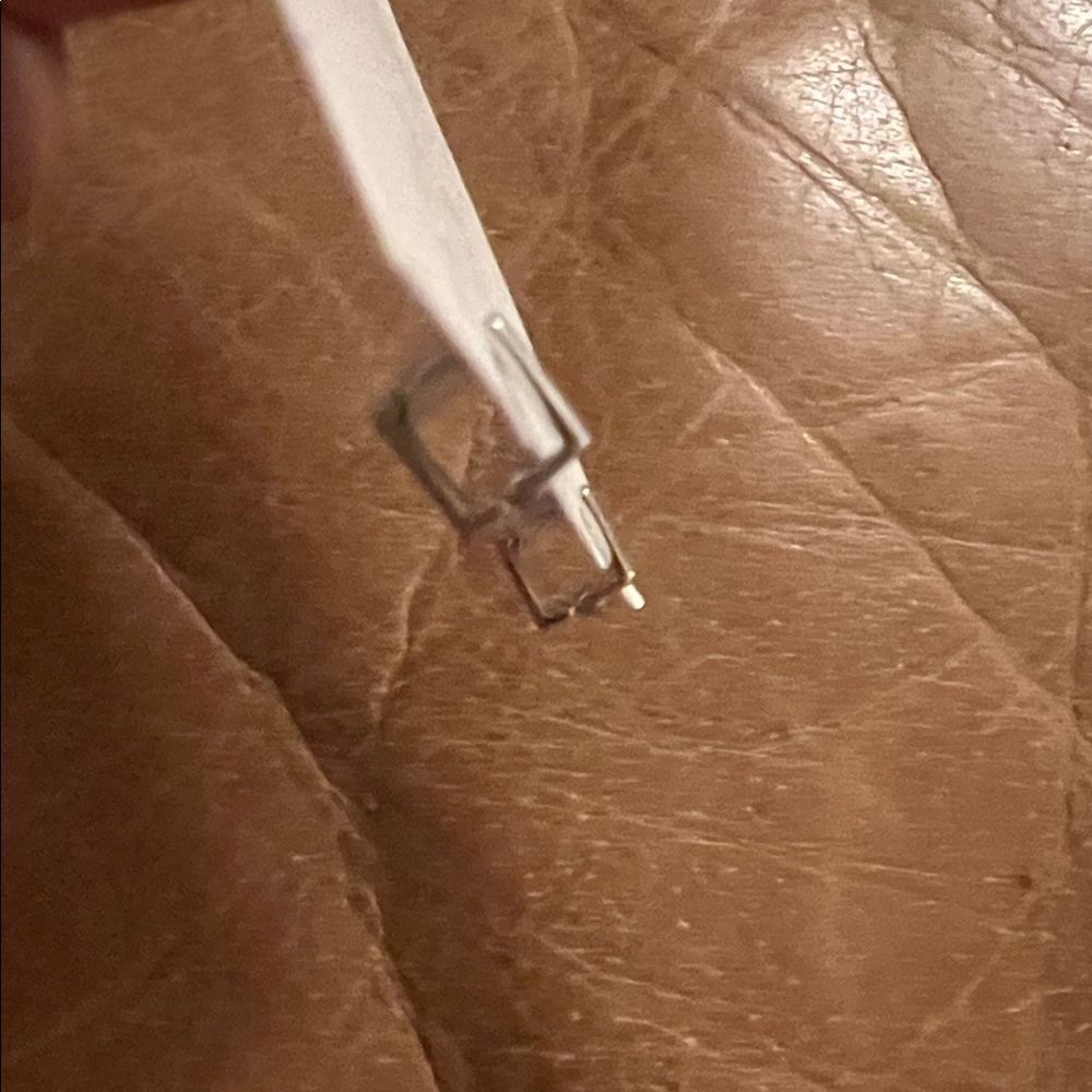 Silver Square Huggie Earrings 6mm